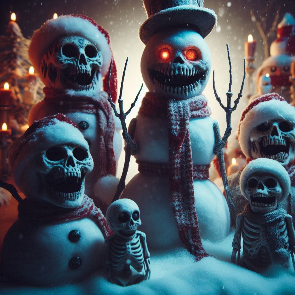 Bonhomme de neige terrifiant